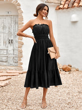 Women's dress, chest cinching and waist cinching, fashionable evening gown